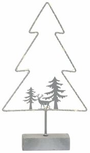 my home LED Baum »Timon«, Weihnachtsbaum, Gestell mit 15 warmen LED's, Höhe ca. 39,5 cm, Batteriebetrieb