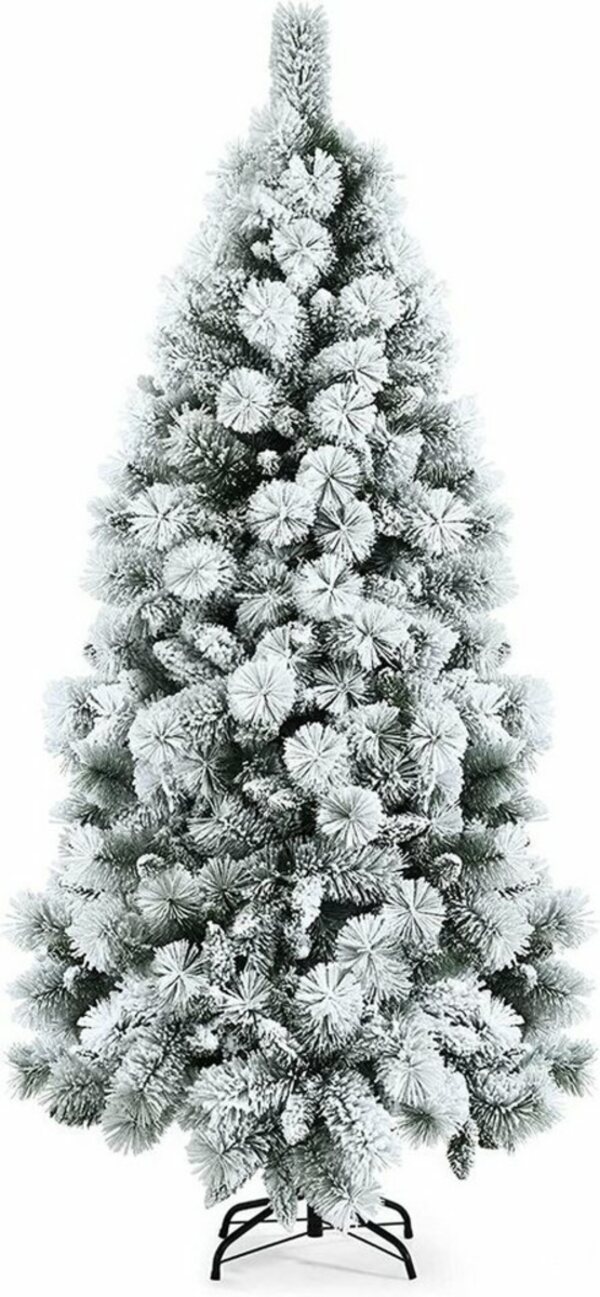 Bild 1 von COSTWAY Künstlicher Weihnachtsbaum »Schneebedeckter Christbaum«, 180cm, mit 735 Zweig und Metallständer, Weiß