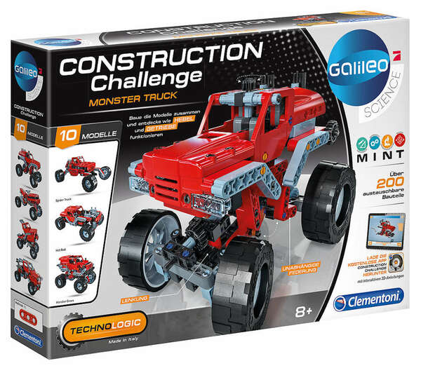 Bild 1 von CLEMENTONI Technik-Experimentierkasten »Construction Challenge - Monster Truck«