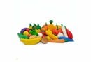 Bild 1 von ESTIA Holzspielwaren Spiellebensmittel »großes handgeschnitztes Kaufladenzubehör-Sortiment mit 35 Teilen«, (35 Teile-tlg), einzigartiges Produkt für Kaufladen und Kinderküche