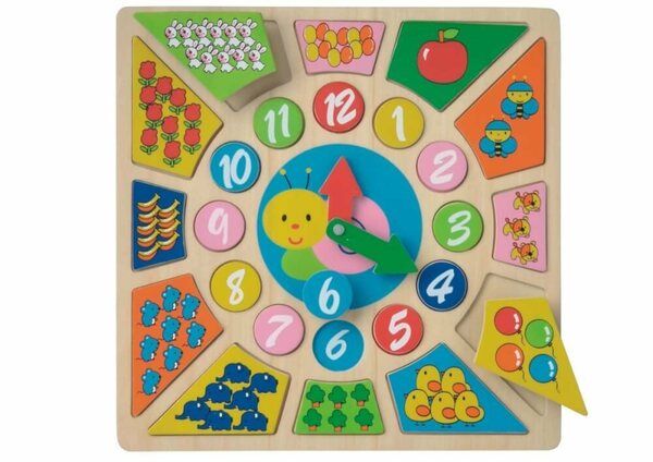 Bild 1 von LeNoSa Lernspielzeug »NCT Puzzle Lernspieluhr • Holzspielzeug für Kinder • spielerisch lernen« (24-St)