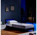 Bild 1 von HOME DELUXE Bett »LED Bett Astro« (Set, 2-St., Bett und Lattenrost), extra großes gepolstertes Kopfteil, Variante mit oder ohne Matratze