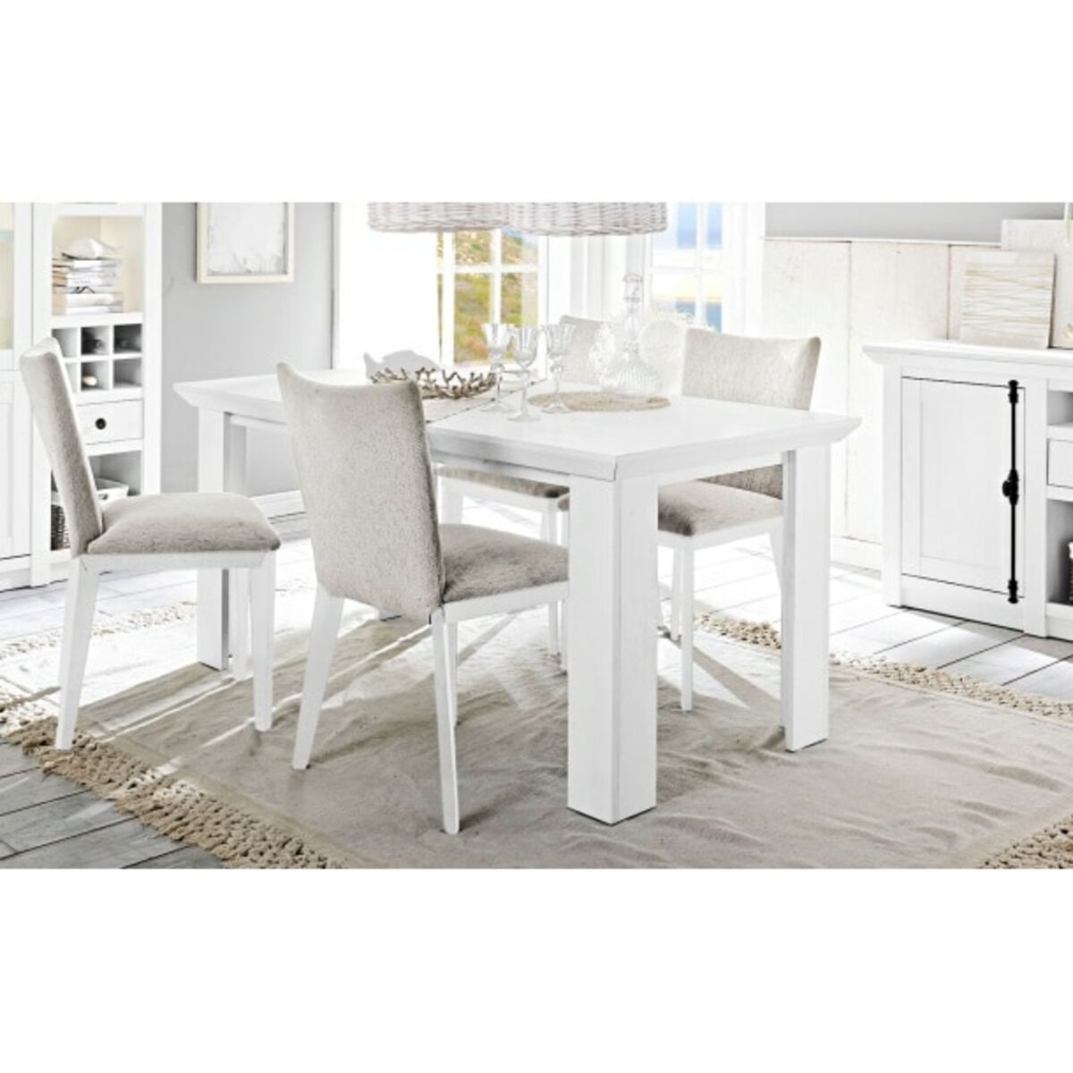 Bild 1 von Esstisch Westerland, Pinie Weiß Nachbildung