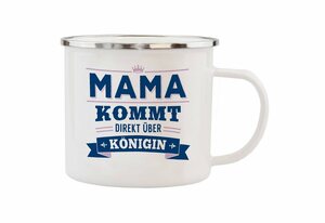HTI-Living Becher »Echter Kerl Emaille Becher Mama«, Emaille