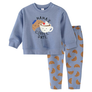 Baby Sweatshirt und Leggings im Set HELLBLAU