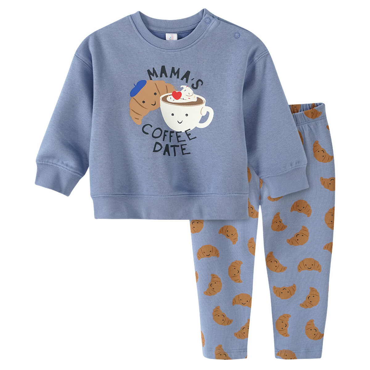 Bild 1 von Baby Sweatshirt und Leggings im Set HELLBLAU