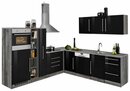 Bild 1 von HELD MÖBEL Winkelküche »Samos«, mit E-Geräten, Stellbreite 260 x 270 cm mit Stangengriffen aus Metall