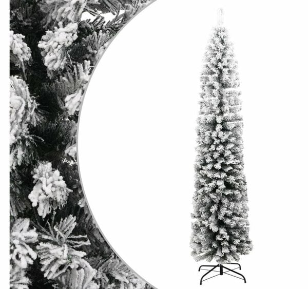 Bild 1 von vidaXL Künstlicher Weihnachtsbaum »vidaXL Schlanker Künstlicher Weihnachtsbaum mit Ständer Grün PVC«