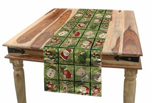 Abakuhaus Tischläufer »Esszimmer Küche Rechteckiger Dekorativer Tischläufer«, Weihnachten Teddybären Weihnachts