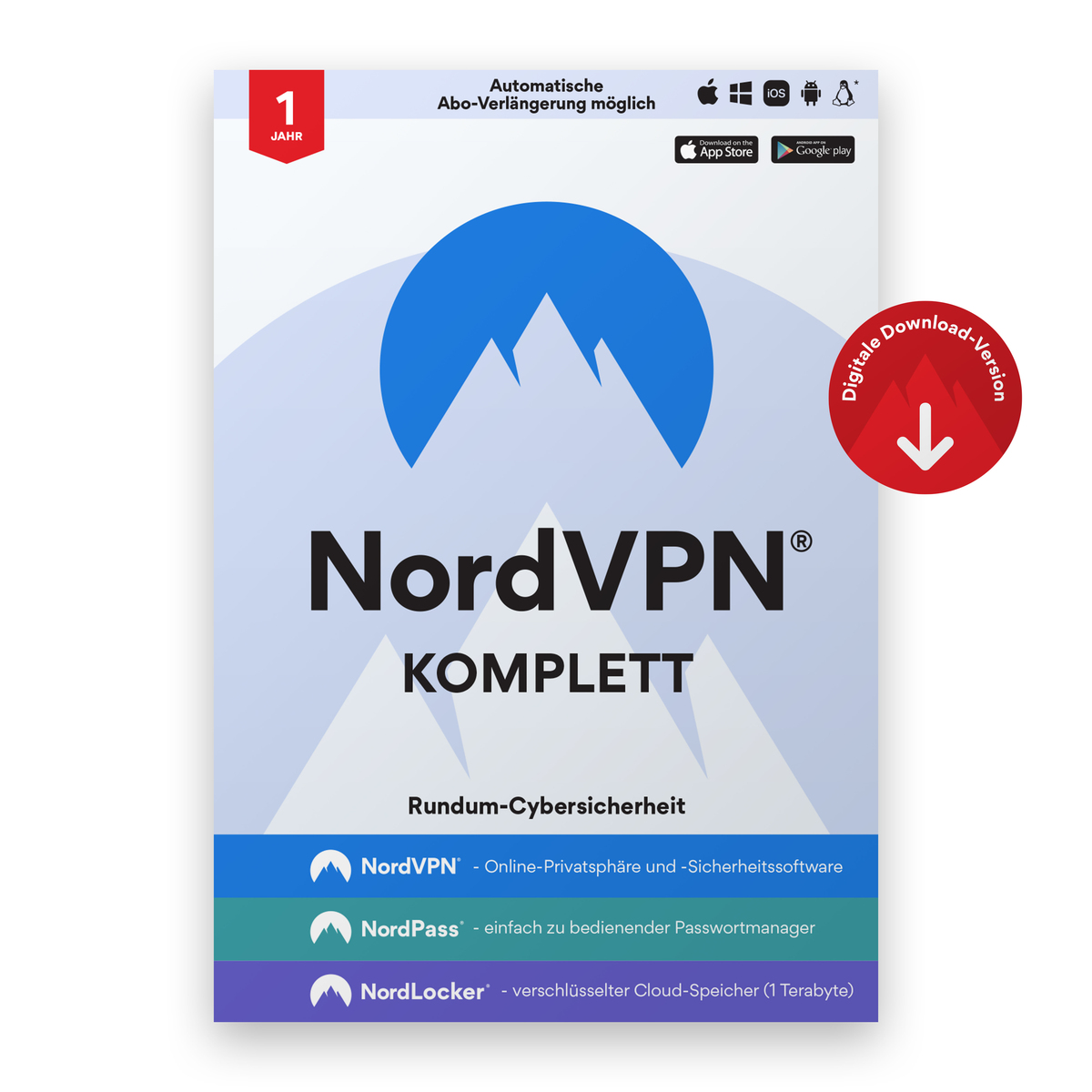 Bild 1 von NordVPN Komplettes Sicherheitspaket | 1 Jahr | Download & Produktschlüssel