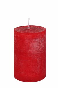 Jaspers Kerzen Rustic-Kerze »Nordische Reifkerzen rot Ø 80 x 100 mm, 1 Stück«