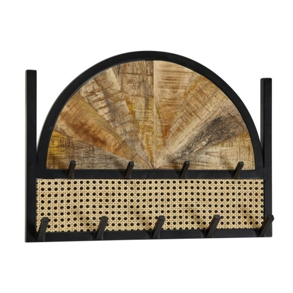 Bild 1 von Garderobenpaneel 53 x 40 cm Mango massiv/Wiener Geflecht