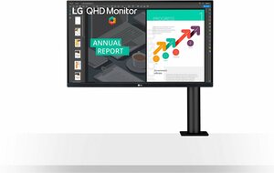 LG 27QN880 LED-Monitor (68,47 cm/27 ", 2560 x 1440 Pixel, QHD, 5 ms Reaktionszeit, 75 Hz, IPS)