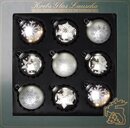 Bild 1 von Krebs Glas Lauscha Weihnachtsbaumkugel (9 Stück), mundgeblasen, mit Dekor