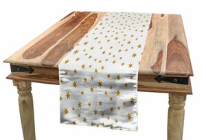 Abakuhaus Tischläufer »Esszimmer Küche Rechteckiger Dekorativer Tischläufer«, Sterne Sky Pastelltöne Feiern