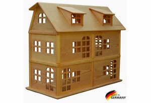 Madera Spielzeuge Puppenhaus »Puppenhaus aus Kiefern Holz,6 Zimmer«, Made in Germany . Fertig verleimtes Puppenhaus, extrem Stabil.