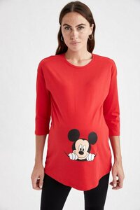 DeFacto Umstandsshirt »Damen Umstandsshirt REGULAR FIT Mickey & Minnie«