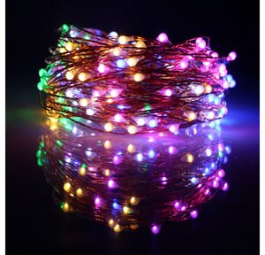 Lapalife LED-Lichterkette »5/10/20m 50-200LEDS USB LED Drahtlichterkette mit Timer, Multicolor, Garten Party Dekor«, IR Remote