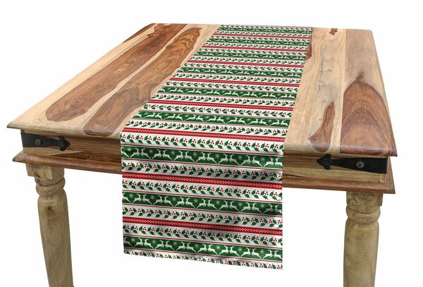 Bild 1 von Abakuhaus Tischläufer »Esszimmer Küche Rechteckiger Dekorativer Tischläufer«, Weihnachten Rentiere Borders