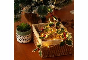 BIGTREE Christbaumschmuck »LED Weihnachtslichterketten«, Weihnachtsdeko mit Beuleuchtung, Weihnachtsgirlande für Weihnachten Winterferien