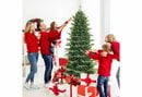 Bild 1 von COSTWAY Künstlicher Weihnachtsbaum »Unbeleuchteter Tannenbaum«, 180cm, mit 1462 PE- & PVC-Zweigen & Metallständer, Grün