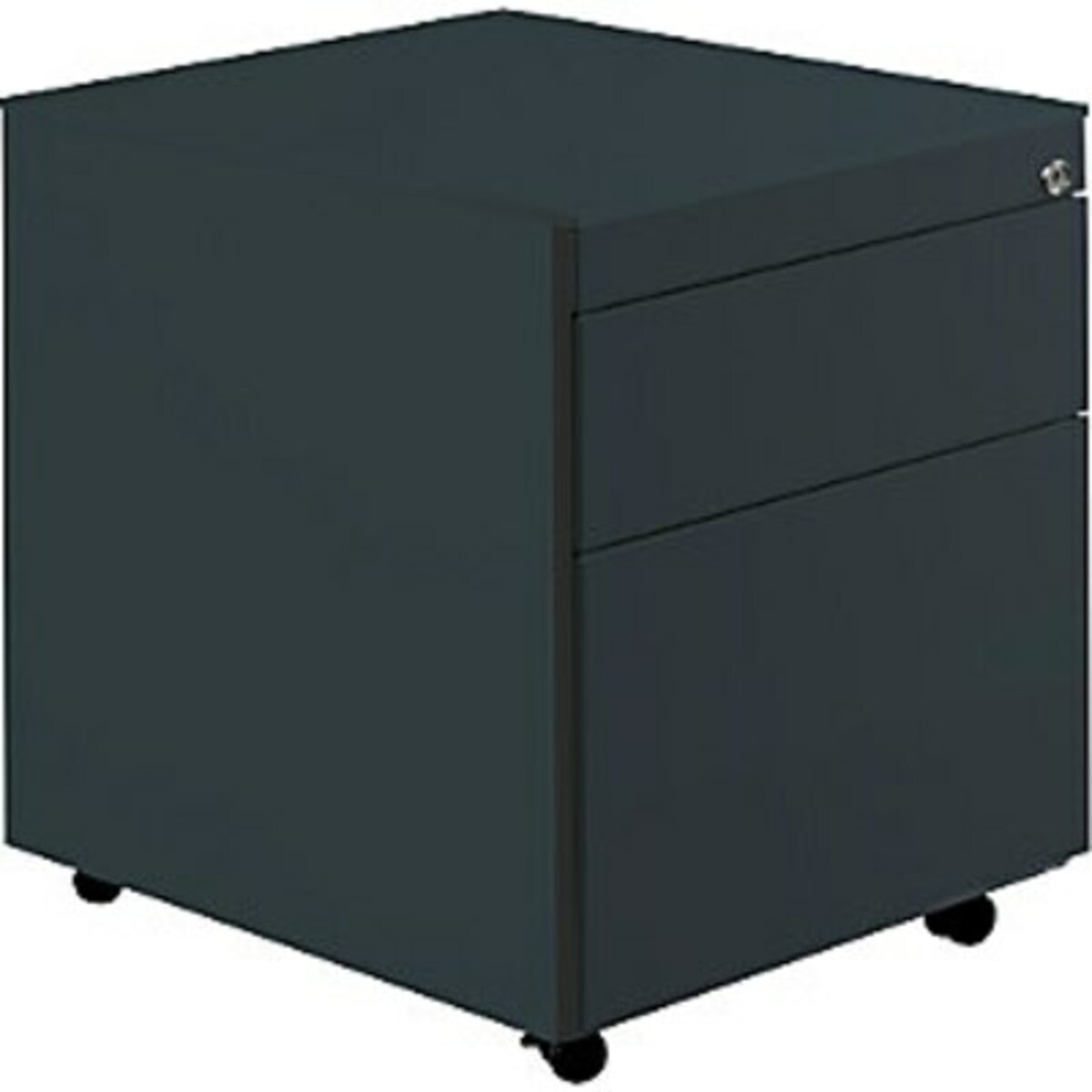 Bild 1 von Schubladencontainer mit Rollen, 570x600, 1 Schub, 1 Hängereg., anthrazit