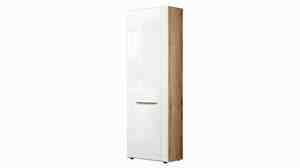 Garderobenschrank weiß hochglanz - Eiche 203 cm - JARON