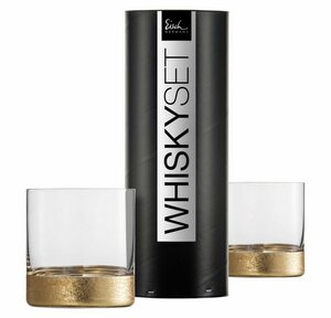 Eisch Whiskyglas »2er Set Gold Rush 400 ml«, Kristallglas