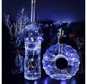 Lapalife LED-Lichterkette »15/20 LED Weinflasche Kork Flaschenlicht Lichterkette für Hochzeit Deko,6 Stück«, Wasserdicht