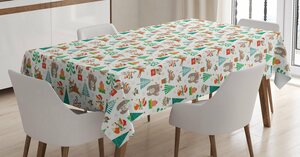 Abakuhaus Tischdecke »Personalisiert Farbfest Waschbar Für den Außen Bereich geeignet Klare Farben«, Weihnachten Baby-Kind-Thema Weihnachten