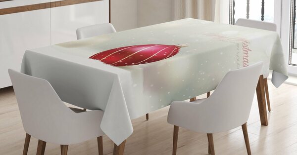 Bild 1 von Abakuhaus Tischdecke »Personalisiert Farbfest Waschbar Für den Außen Bereich geeignet Klare Farben«, Weihnachten Flitter mit Linien