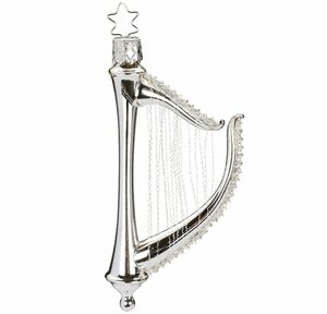 INGE-GLAS® Christbaumschmuck »Harfe viktorianisch 11,5cm« (1-tlg), mundgeblasen