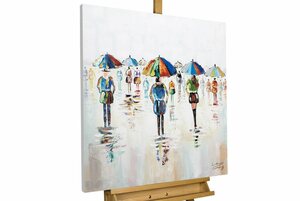 KUNSTLOFT Gemälde »Süße Regengüsse«, handgemaltes Bild auf Leinwand