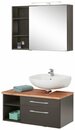 Bild 1 von HELD MÖBEL Badmöbel-Set »Davos«, (3-St), Spiegelschrank mit LED-Beleuchtung, Hängeschrank und Waschbeckenunterschrank
