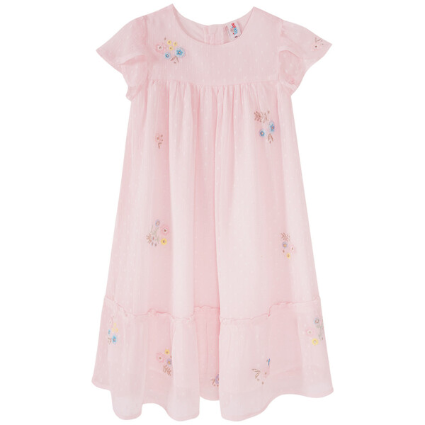 Bild 1 von Festliches Mädchen Kleid mit Stickerei ROSA