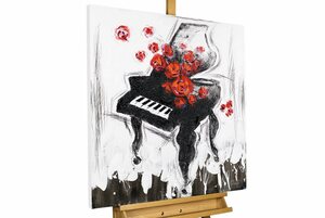 KUNSTLOFT Gemälde »Klavier Forte«, handgemaltes Bild auf Leinwand