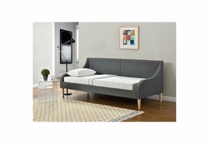 Corium Bett, »Lodz« Polsterbett 90x200cm Textil - ideal als Tagesbett oder Schlafsofa