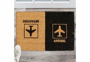 Fußmatte »Fußmatte Kokos "Arrival Departure"«, relaxdays, Höhe 15 mm