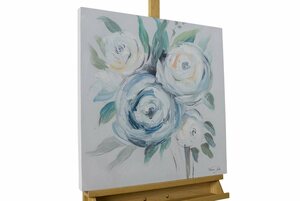 KUNSTLOFT Gemälde »Duftende Rosen«, handgemaltes Bild auf Leinwand