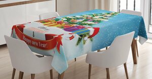 Abakuhaus Tischdecke »Personalisiert Farbfest Waschbar Für den Außen Bereich geeignet Klare Farben«, Weihnachten Neujahr Themenboxen