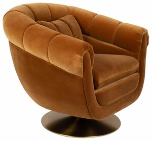 Dutchbone Loungesessel »Drehbarer Lounge Sessel MEMBER Samtstoff WHISKEY von DutchBone«