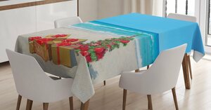 Abakuhaus Tischdecke »Personalisiert Farbfest Waschbar Für den Außen Bereich geeignet Klare Farben«, Weihnachten Strand Meer Sommer Ruhe