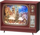 Bild 1 von KONSTSMIDE LED Laterne, LED Wasserlaterne, braun, Fernseher, " Weihnachtsmarkt" mit Musik