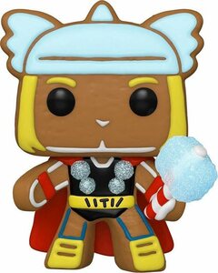 Funko Actionfigur »Funko Pop! - Marvel - The Avengers - Holiday – GINGERBREAD THOR #938«, (Fensterbox)