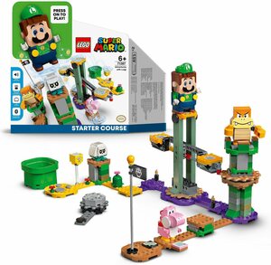 LEGO® Konstruktionsspielsteine »Abenteuer mit Luigi – Starterset (71387), LEGO® Super Mario«, (280 St), Made in Europe