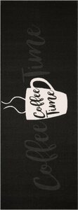Küchenläufer »Coffee Time«, Zala Living, rechteckig, Höhe 8 mm, Kurzflor, Kaffee Design, Gekettelt, Teppich-Läufer, Küche, Strapazierfähig, Pflegeleicht, Schriftzug, Rutschfest, Kaffee