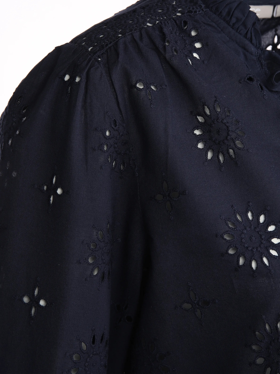 Bild 3 von Damen Bluse mit Lochstickerei
                 
                                                        Marine