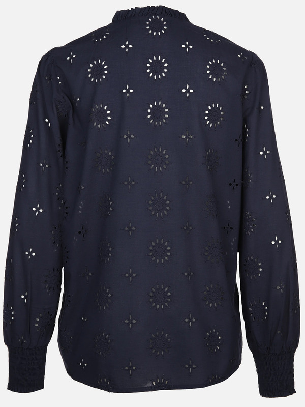 Bild 2 von Damen Bluse mit Lochstickerei
                 
                                                        Marine
