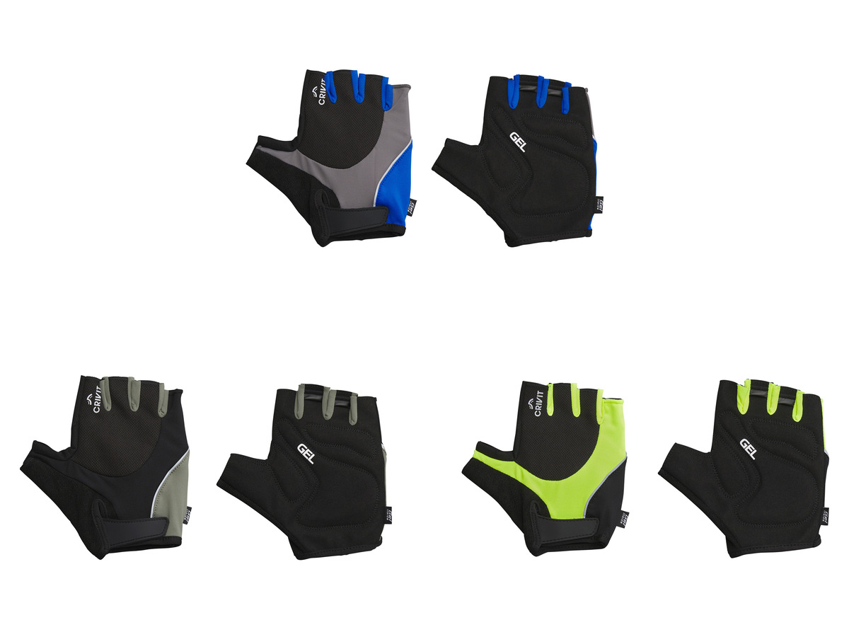 Bild 1 von CRIVIT Damen / Herren Fahrradhandschuhe, mit rutschfestem Silikonprint