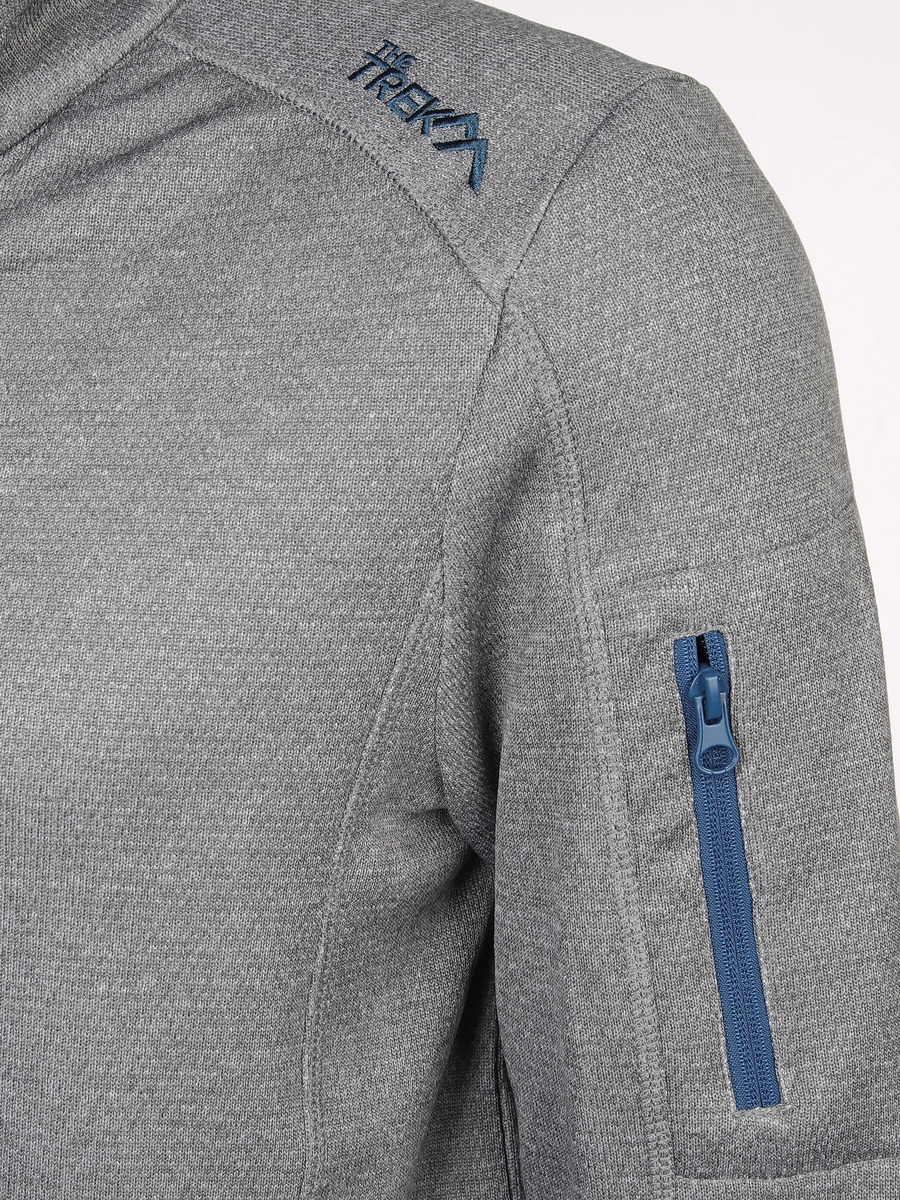 Bild 4 von Herren Fleece Jacke mit farbigen Reißverschlüssen
                 
                                                        Grau